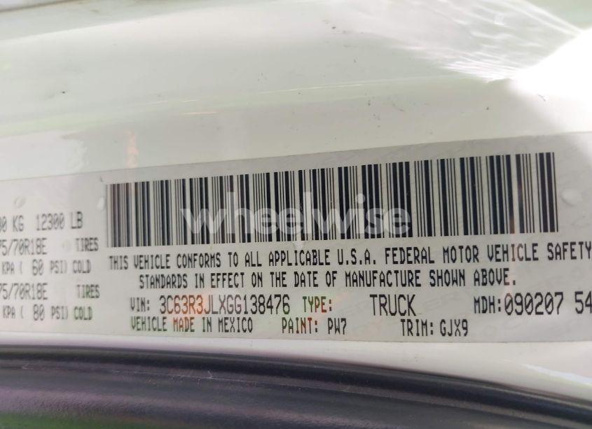Photo 8 of 2016 Ram 3500 LARAMIE (VIN 3C63R3JLXGG138476)