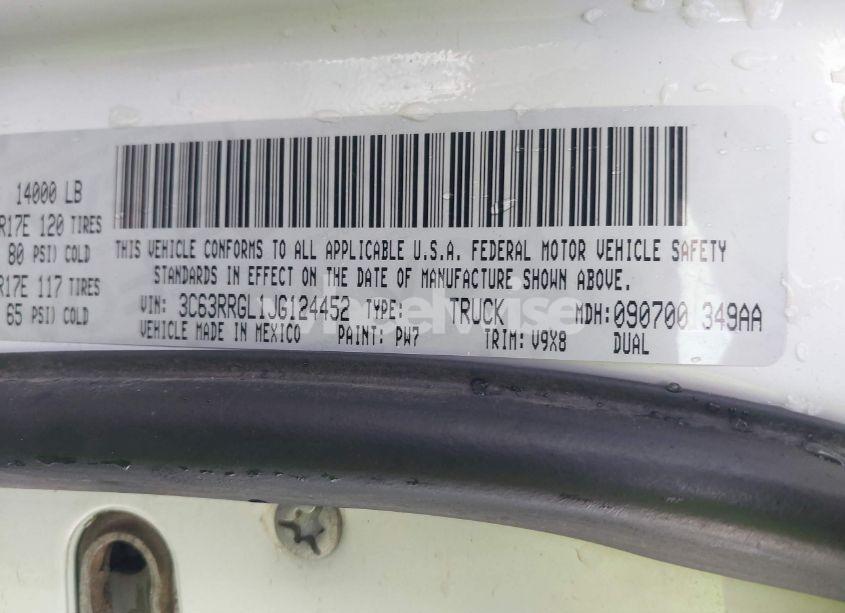 Photo 8 of 2018 Ram 3500 (VIN 3C63RRGL1JG124452)