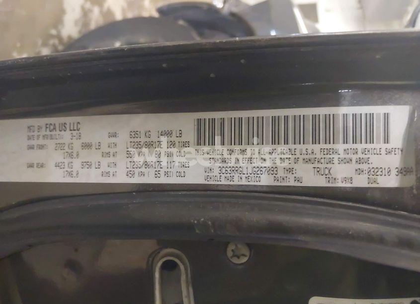 Photo 9 of 2018 Ram 3500 TRADESMAN (VIN 3C63RRGL1JG267093)