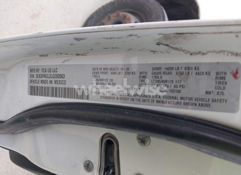 Photo 8 of 2020 Ram 3500 N/A (VIN 3C63RRGL3LG292063)