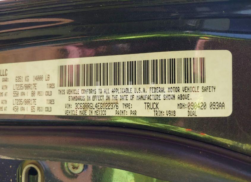 Photo 8 of 2014 Ram 3500 TRADESMAN (VIN 3C63RRGL4EG122376)