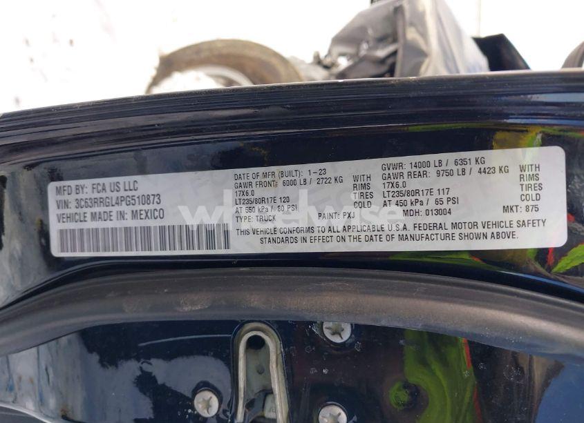 Photo 9 of 2023 Ram 3500 TRADESMAN 4X4 8' BOX (VIN 3C63RRGL4PG510873)