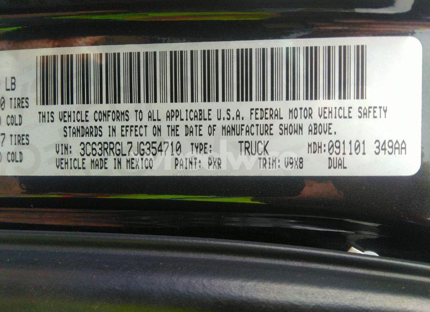 Photo 8 of 2018 Ram 3500 TRADESMAN 4X4 8' BOX (VIN 3C63RRGL7JG354710)