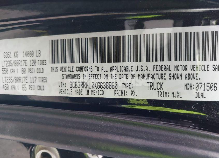 Photo 8 of 2019 Ram 3500 (VIN 3C63RRHL0KG638860)