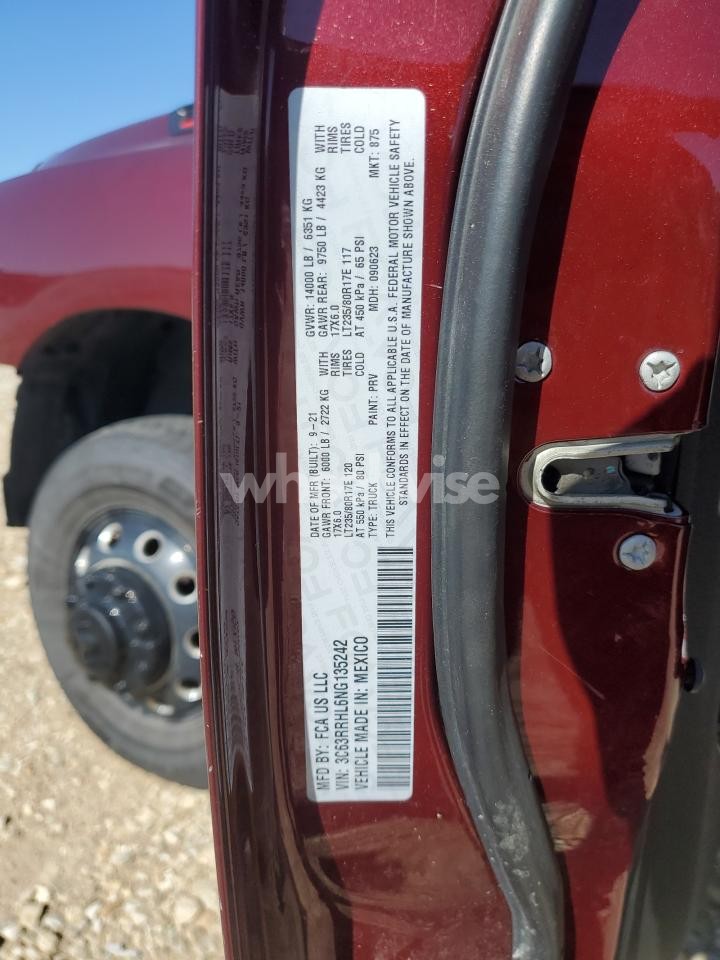 Photo 14 of 2022 RAM 3500 BIG HORN/LONE STAR (VIN 3C63RRHL6NG135242)