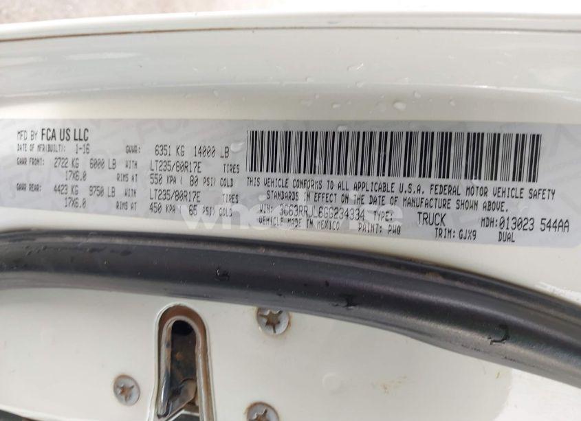 Photo 8 of 2016 Ram 3500 LARAMIE (VIN 3C63RRJL6GG234334)