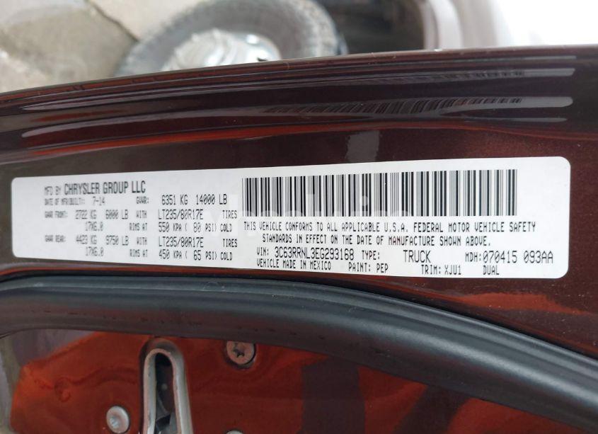 Photo 8 of 2014 Ram 3500 LONGHORN (VIN 3C63RRNL3EG293168)