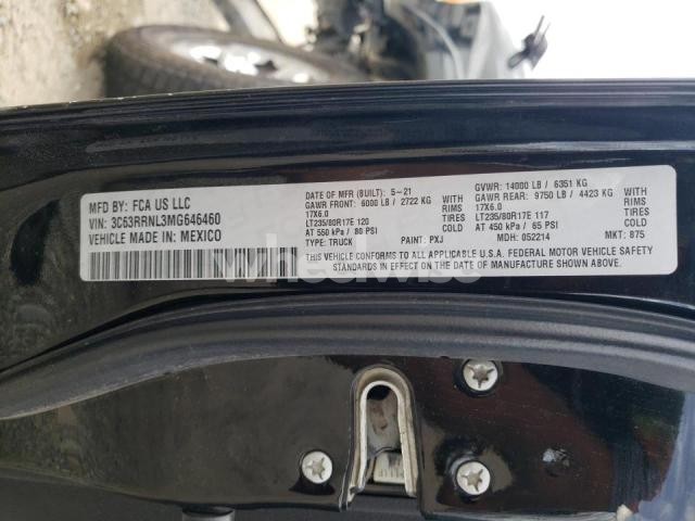 Photo 6 of 2021 RAM 3500 LONGHORN (VIN 3C63RRNL3MG646460)