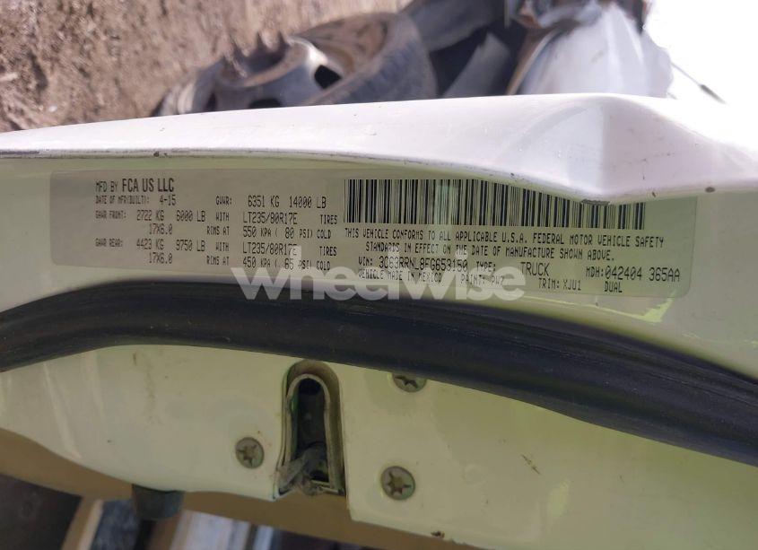 Photo 8 of 2015 Ram 3500 LONGHORN (VIN 3C63RRNL8FG653150)