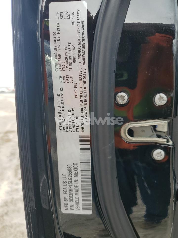 Photo 12 of 2020 RAM 3500 LIMITED (VIN 3C63RRPL5LG255080)