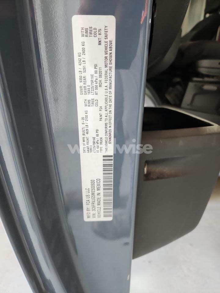Photo 13 of 2021 RAM PROMASTER 3500 3500 HIGH (VIN 3C6FRVJG5ME500930)