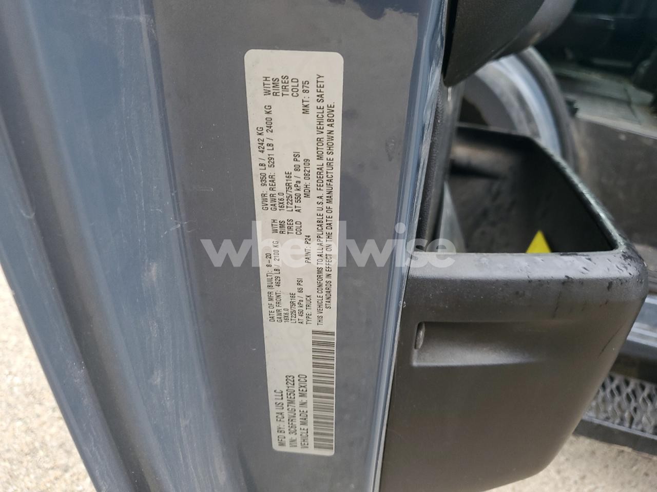 Photo 13 of 2021 RAM PROMASTER 3500 3500 HIGH (VIN 3C6FRVJG7ME501223)