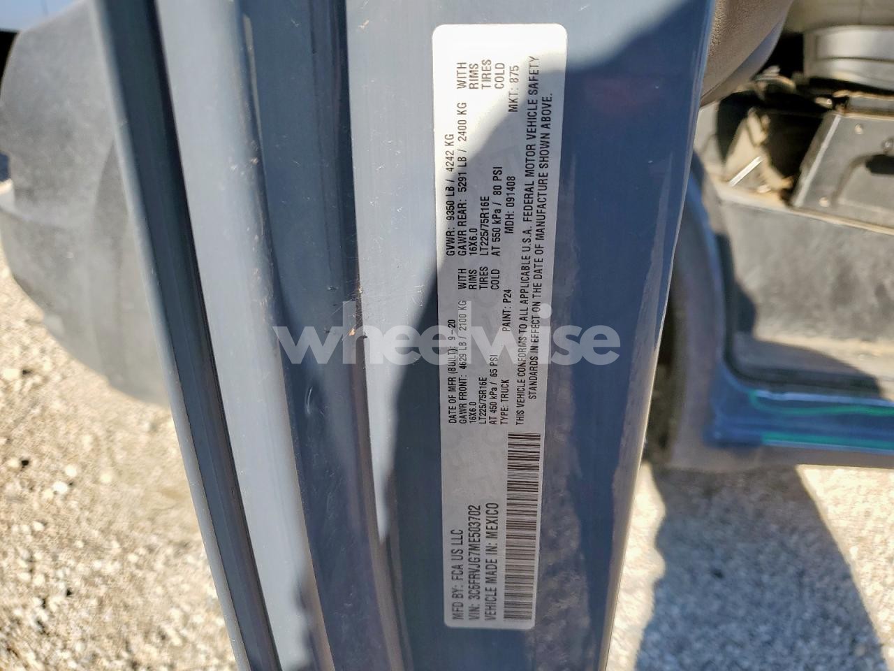 Photo 13 of 2021 RAM PROMASTER 3500 3500 HIGH (VIN 3C6FRVJG7ME503702)