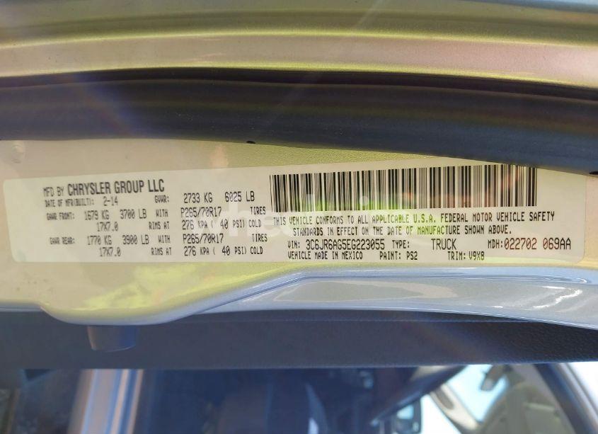 Photo 9 of 2014 Ram 1500 TRADESMAN (VIN 3C6JR6AG5EG223055)