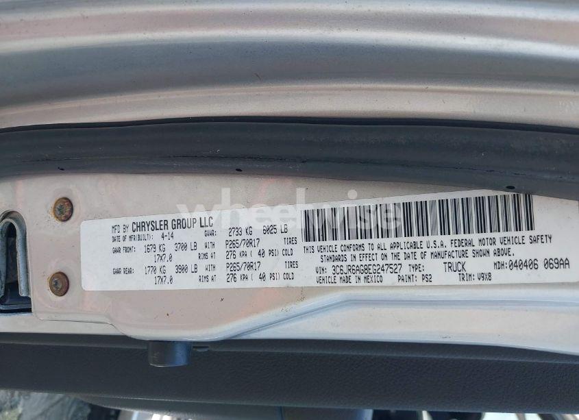 Photo 9 of 2014 Ram 1500 TRADESMAN (VIN 3C6JR6AG8EG247527)