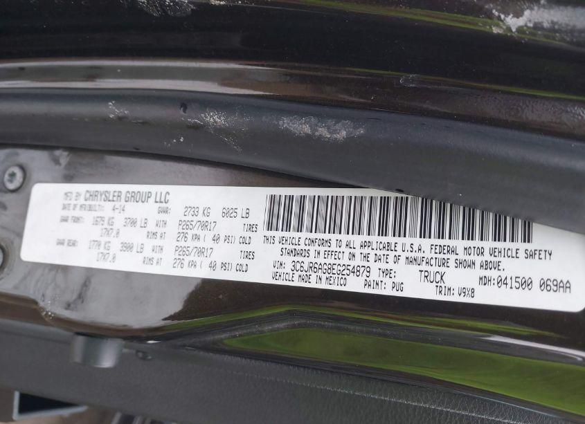 Photo 9 of 2014 Ram 1500 TRADESMAN (VIN 3C6JR6AG8EG254879)