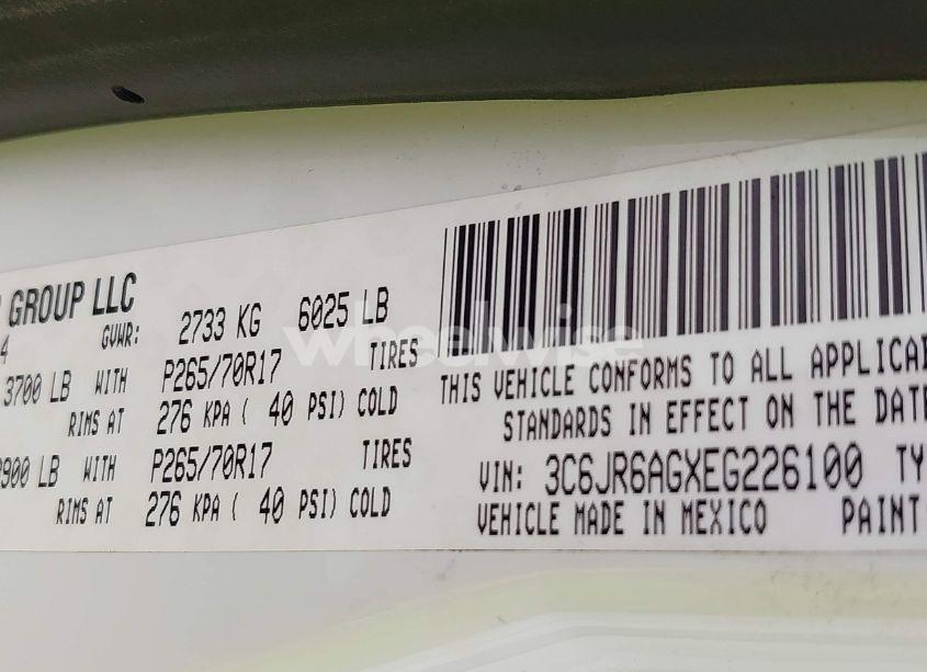 Photo 9 of 2014 Ram 1500 TRADESMAN (VIN 3C6JR6AGXEG226100)