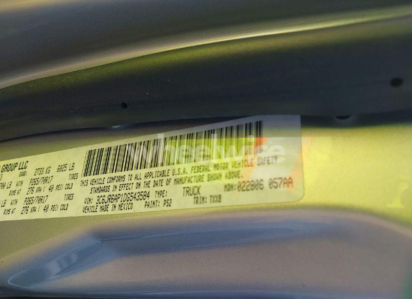 Photo 9 of 2013 Ram 1500 TRADESMAN (VIN 3C6JR6AP1DG543584)