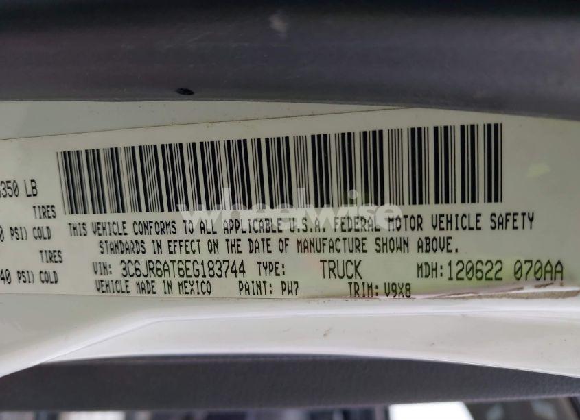 Photo 9 of 2014 Ram 1500 TRADESMAN (VIN 3C6JR6AT6EG183744)