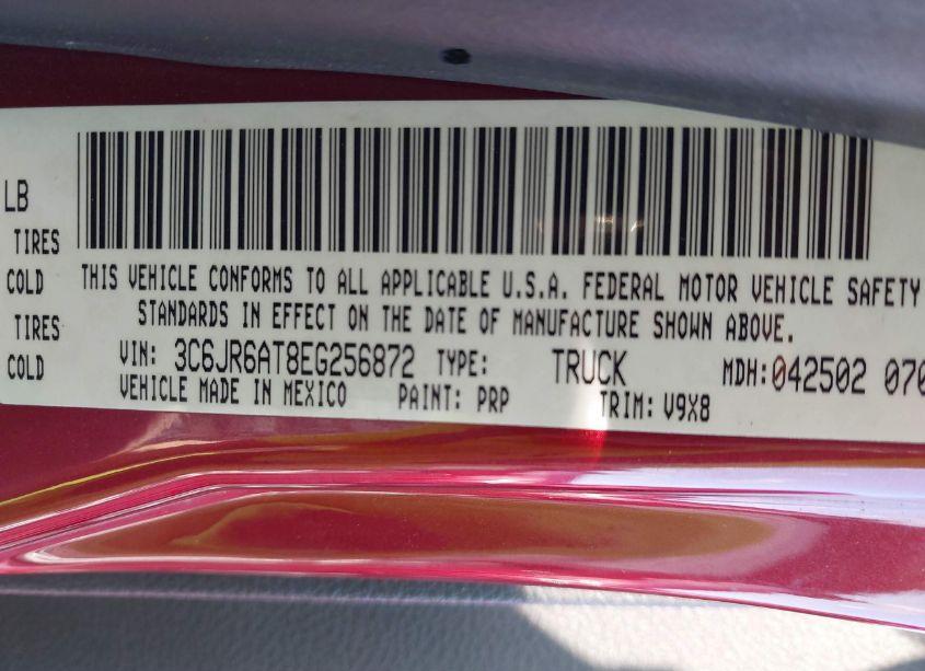 Photo 9 of 2014 Ram 1500 EXPRESS (VIN 3C6JR6AT8EG256872)