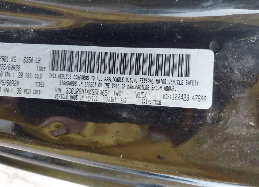 Photo 9 of 2019 Ram 1500 CLASSIC (VIN 3C6JR6ATXKG500694)