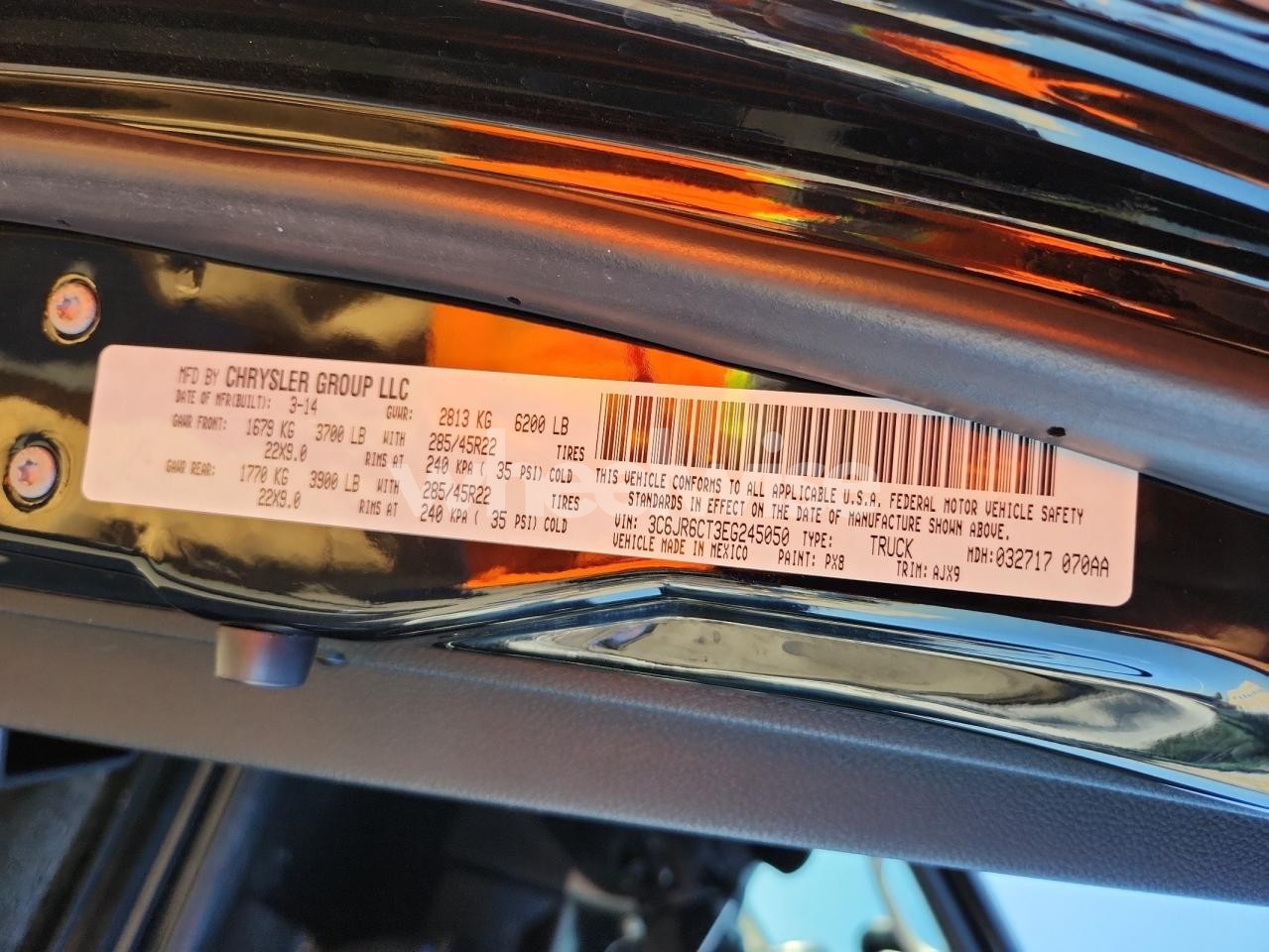 Photo 13 of 2014 RAM 1500 SPORT (VIN 3C6JR6CT3EG245050)