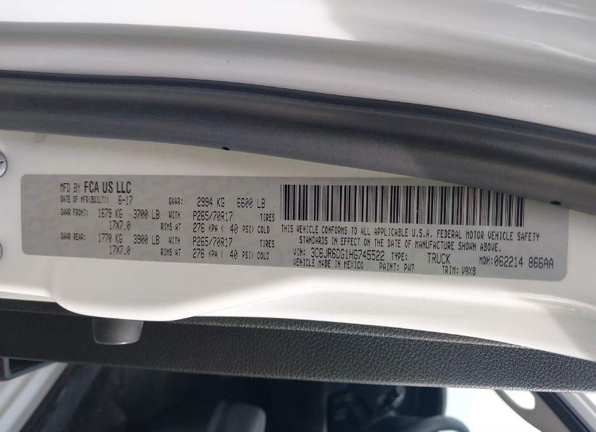 Photo 8 of 2017 Ram 1500 TRADESMAN REGULAR CAB 4X2 8' BOX (VIN 3C6JR6DG1HG745522)