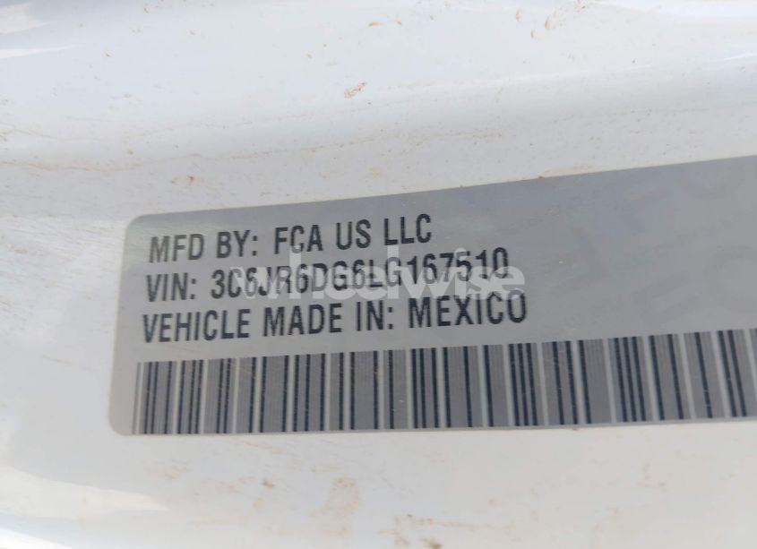 Photo 9 of 2020 Ram 1500 CLASSIC TRADESMAN 4X2 8' BOX (VIN 3C6JR6DG6LG167510)