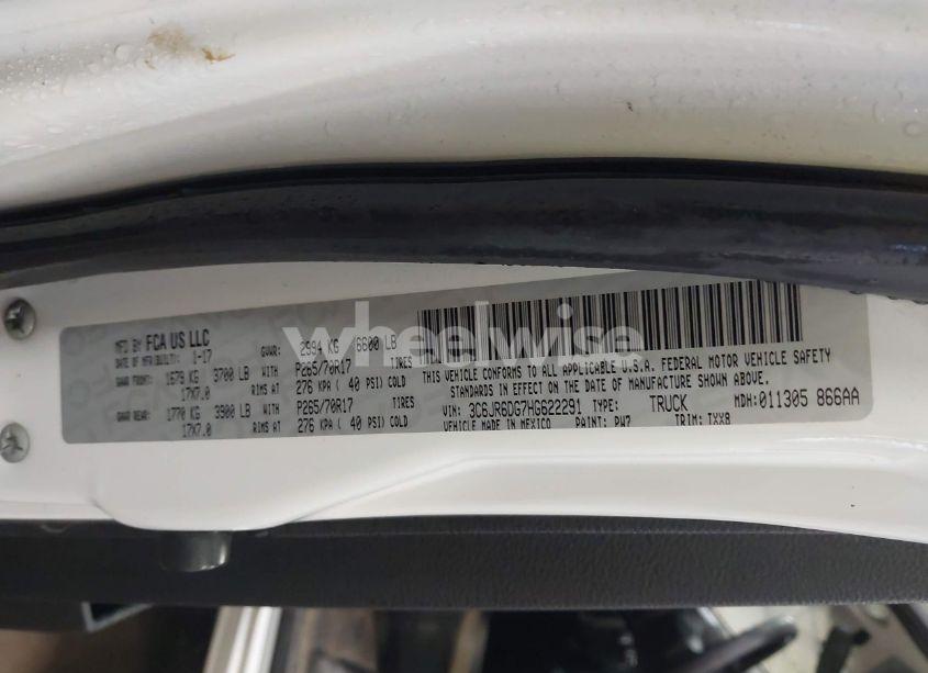 Photo 9 of 2017 Ram 1500 TRADESMAN REGULAR CAB 4X2 8' BOX (VIN 3C6JR6DG7HG622291)