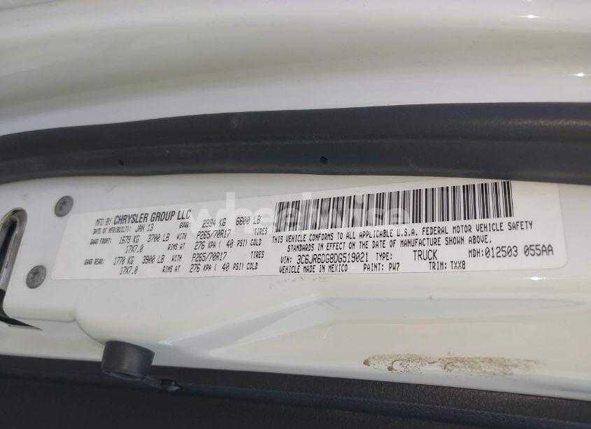 Photo 9 of 2013 Ram 1500 TRADESMAN (VIN 3C6JR6DG8DG519021)