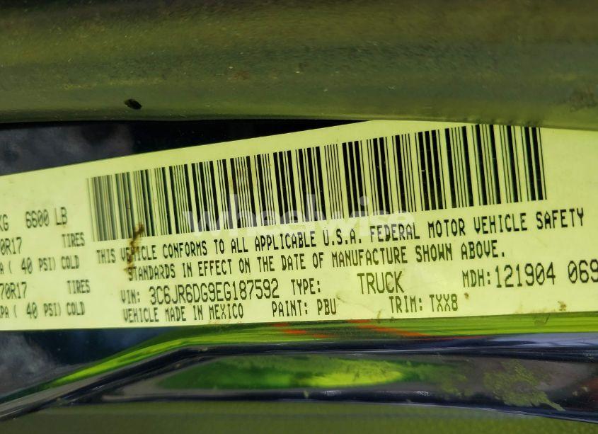 Photo 9 of 2014 Ram 1500 TRADESMAN (VIN 3C6JR6DG9EG187592)