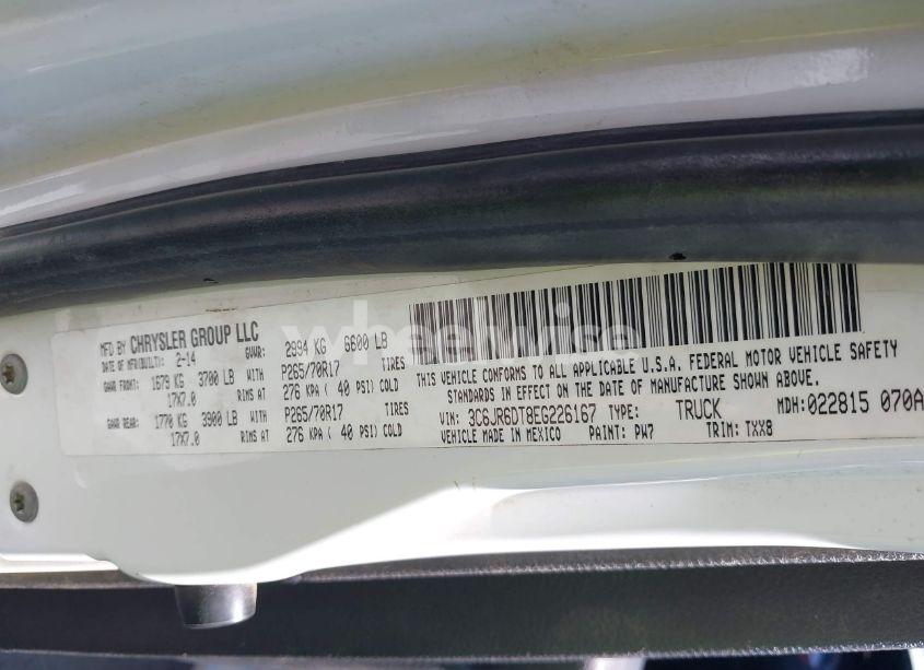 Photo 9 of 2014 Ram 1500 TRADESMAN (VIN 3C6JR6DT8EG226167)