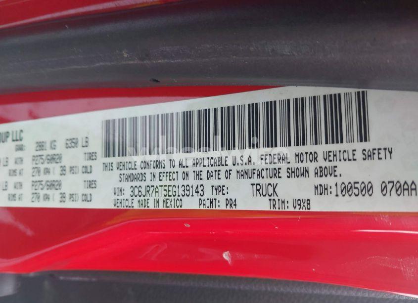 Photo 9 of 2014 Ram 1500 EXPRESS (VIN 3C6JR7AT5EG139143)