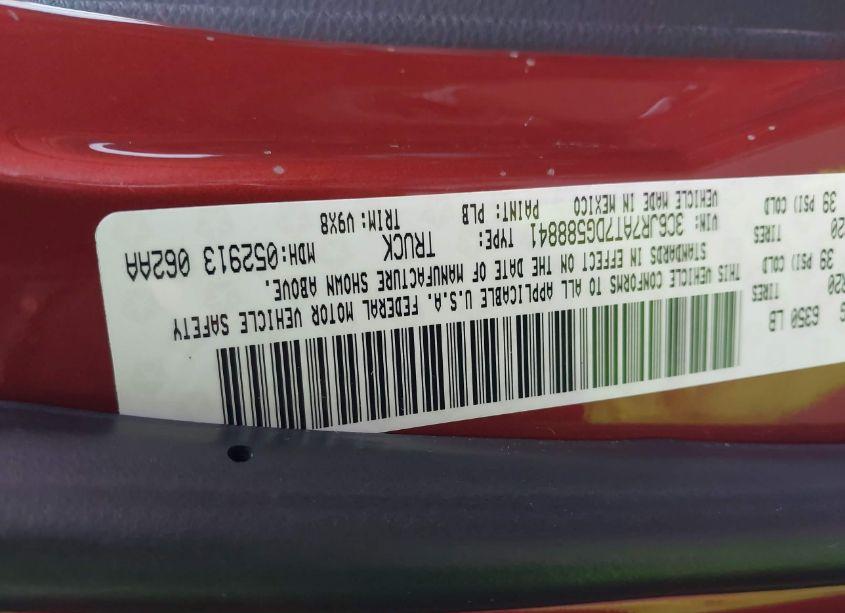 Photo 9 of 2013 Ram 1500 EXPRESS (VIN 3C6JR7AT7DG588841)