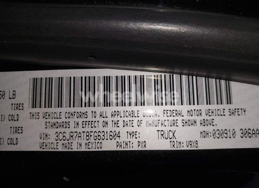 Photo 9 of 2015 Ram 1500 EXPRESS (VIN 3C6JR7AT8FG631604)