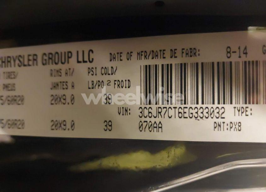 Photo 9 of 2014 Ram 1500 SPORT (VIN 3C6JR7CT6EG333032)