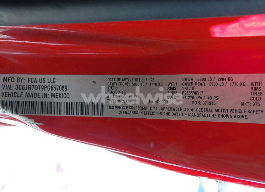 Photo 9 of 2023 Ram 1500 CLASSIC (VIN 3C6JR7DT9PG657089)