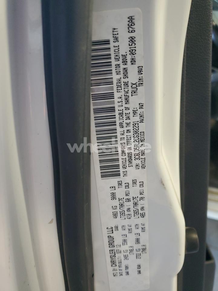 Photo 12 of 2012 DODGE RAM 2500 ST (VIN 3C6LD5AL2CG302291)