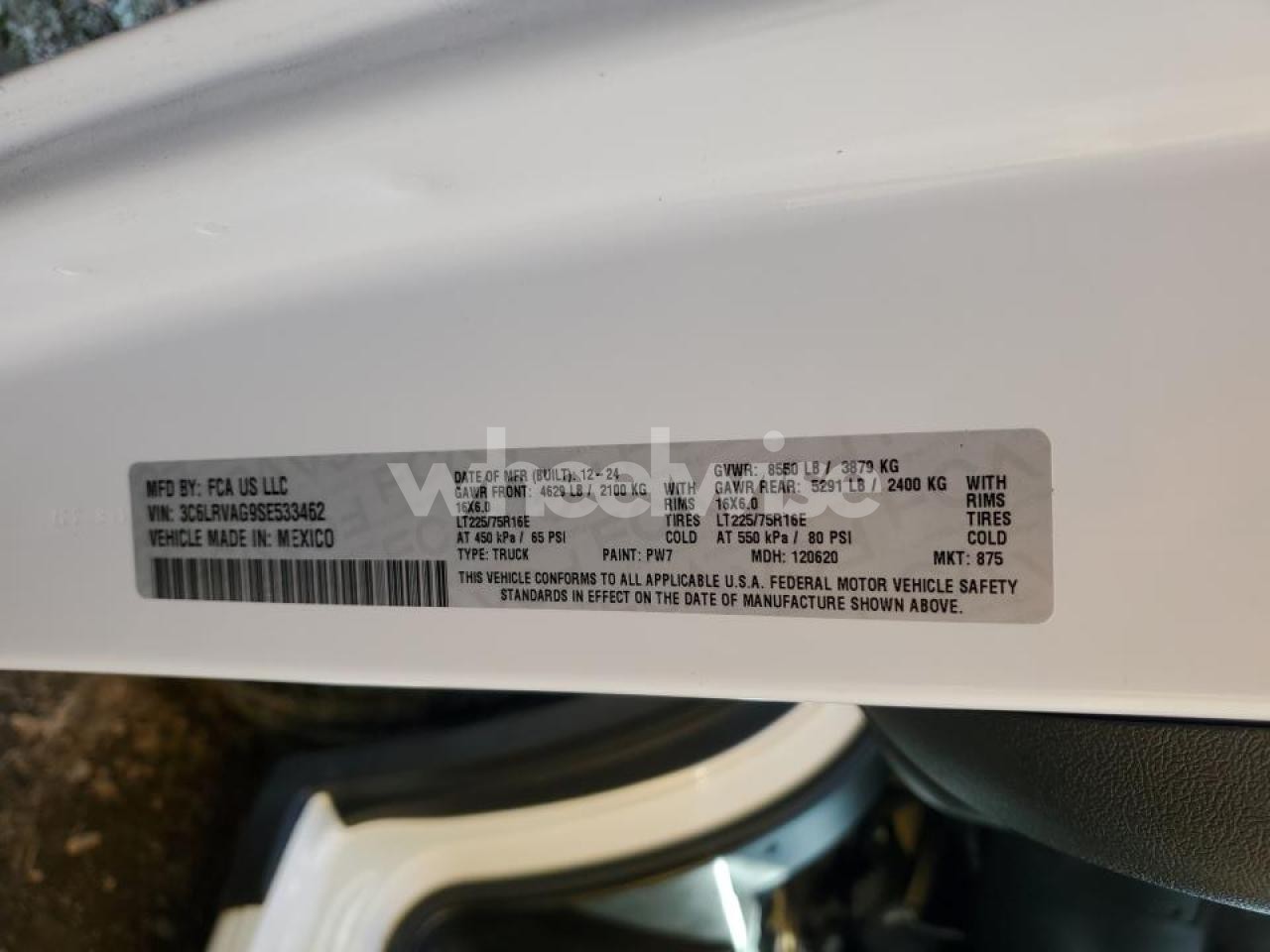 Photo 13 of 2025 RAM PROMASTER 1500 DELIVERY VAN (VIN 3C6LRVAG9SE533462)