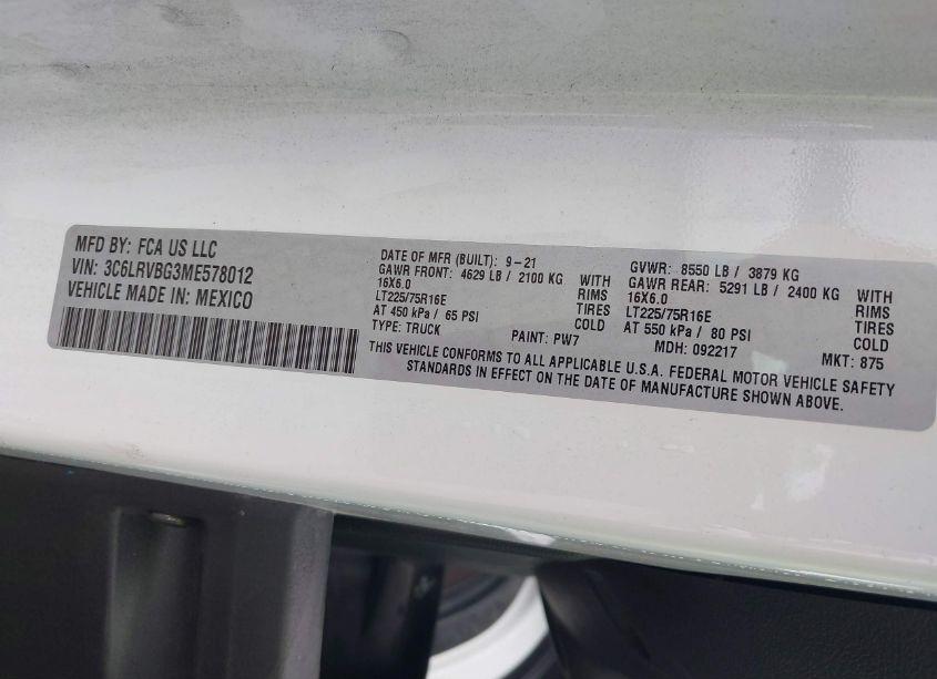 Photo 9 of 2022 Winnebago Mh N/A (VIN 3C6LRVBG3ME578012)