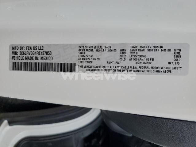 Photo 4 of 2024 RAM PROMASTER 1500 1500 HIGH (VIN 3C6LRVBG4RE******)