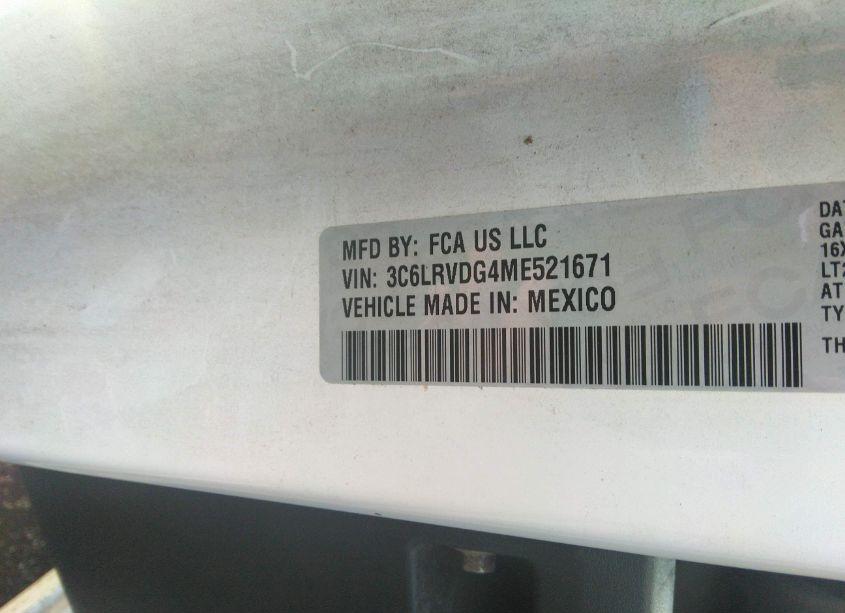 Photo 9 of 2021 Ram Promaster 2500 HIGH ROOF 159 WB (VIN 3C6LRVDG4ME521671)