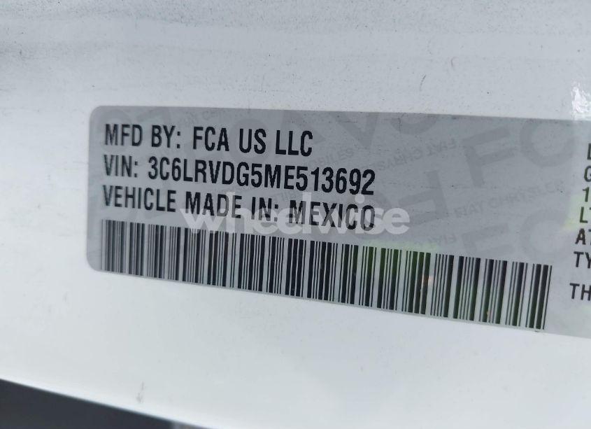 Photo 9 of 2021 Ram Promaster 2500 HIGH ROOF 159 WB (VIN 3C6LRVDG5ME513692)