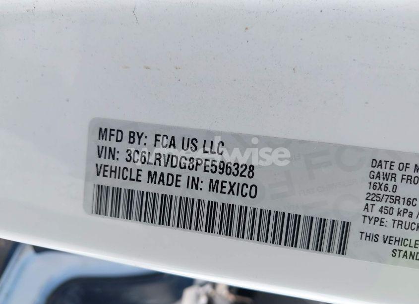 Photo 9 of 2023 Ram Promaster 2500 HIGH ROOF 159 WB (VIN 3C6LRVDG8PE596328)