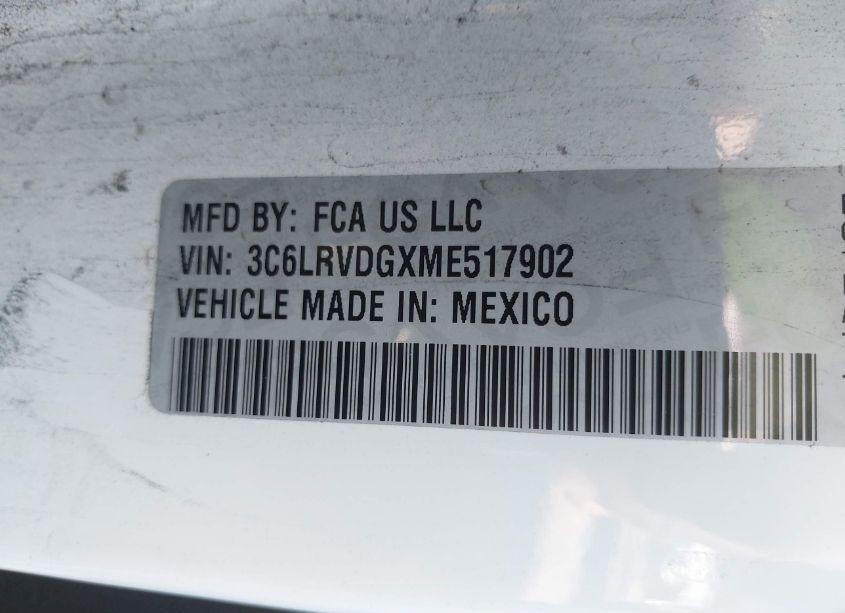 Photo 9 of 2021 Ram Promaster 2500 HIGH ROOF 159 WB (VIN 3C6LRVDGXME517902)
