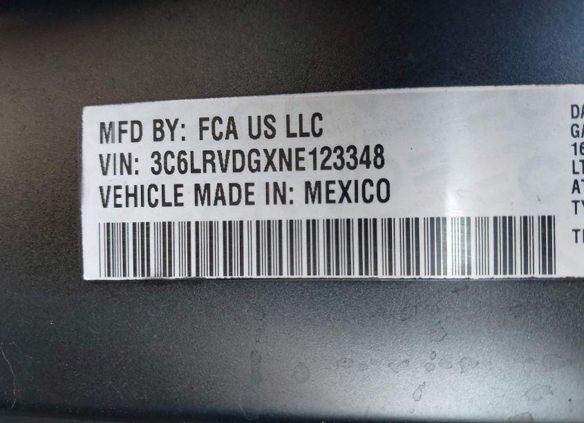 Photo 9 of 2022 Ram Promaster 2500 HIGH ROOF 159 WB (VIN 3C6LRVDGXNE123348)
