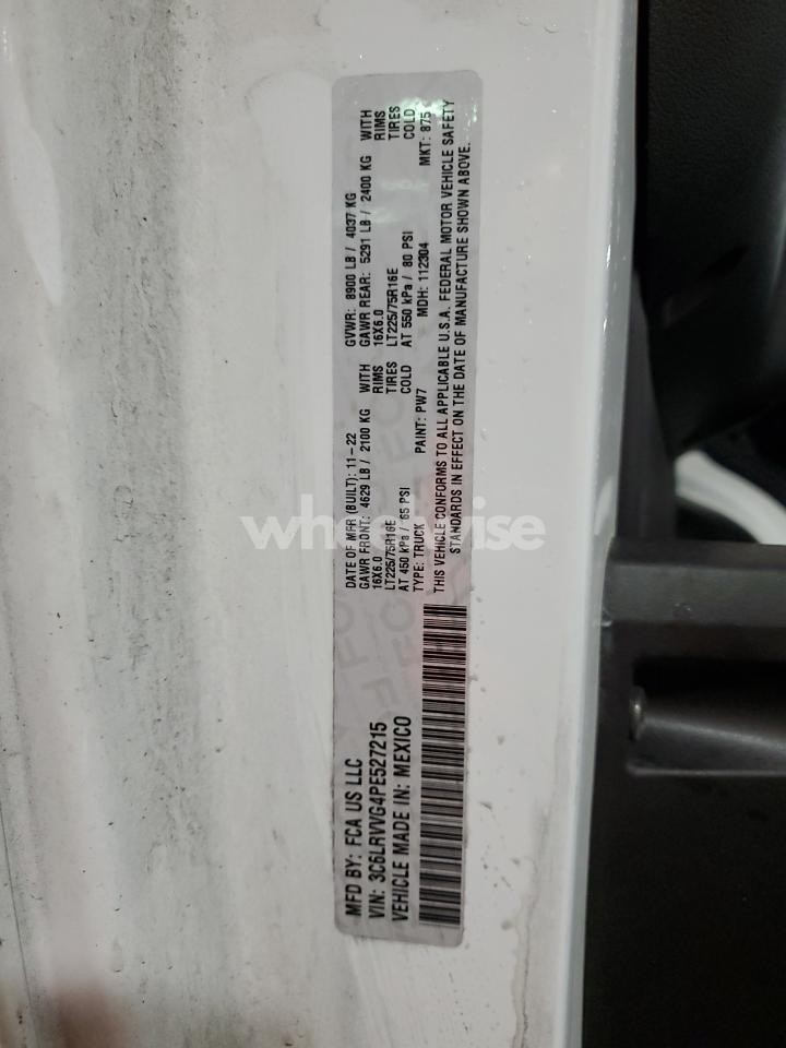 Photo 14 of 2023 RAM PROMASTER 2500 2500 STANDARD N/A (VIN 3C6LRVVG4PE527215)
