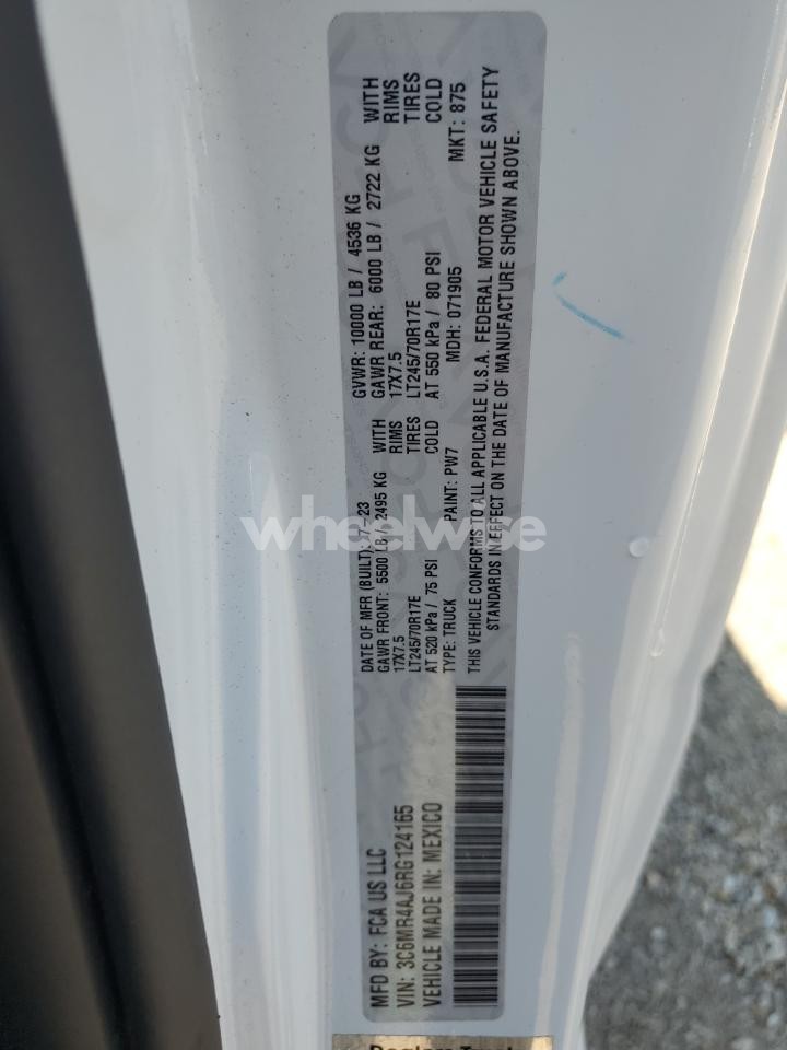 Photo 12 of 2024 RAM 2500 TRADESMAN (VIN 3C6MR4AJ6RG124165)