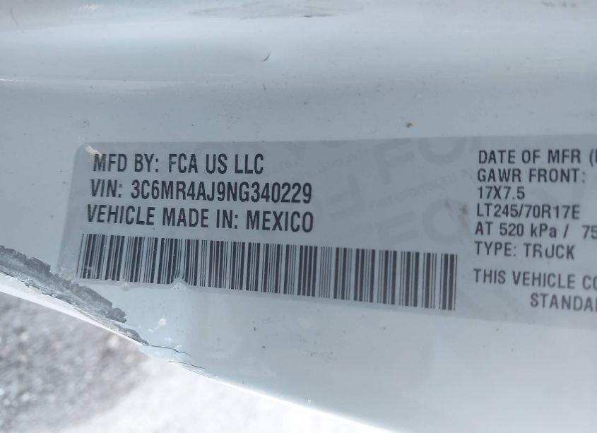 Photo 9 of 2022 Ram 2500 TRADESMAN 4X2 8' BOX (VIN 3C6MR4AJ9NG340229)