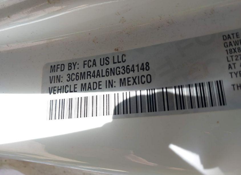 Photo 9 of 2022 Ram 2500 TRADESMAN 4X2 8' BOX (VIN 3C6MR4AL6NG364148)